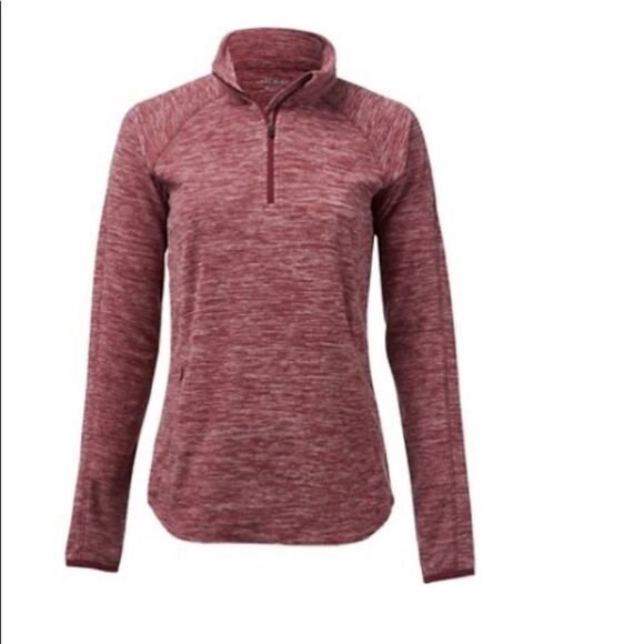 2/$30 BCG Red Plum Microfleece Pullover 1/4 zip Jacket - Picture 9 of 13
